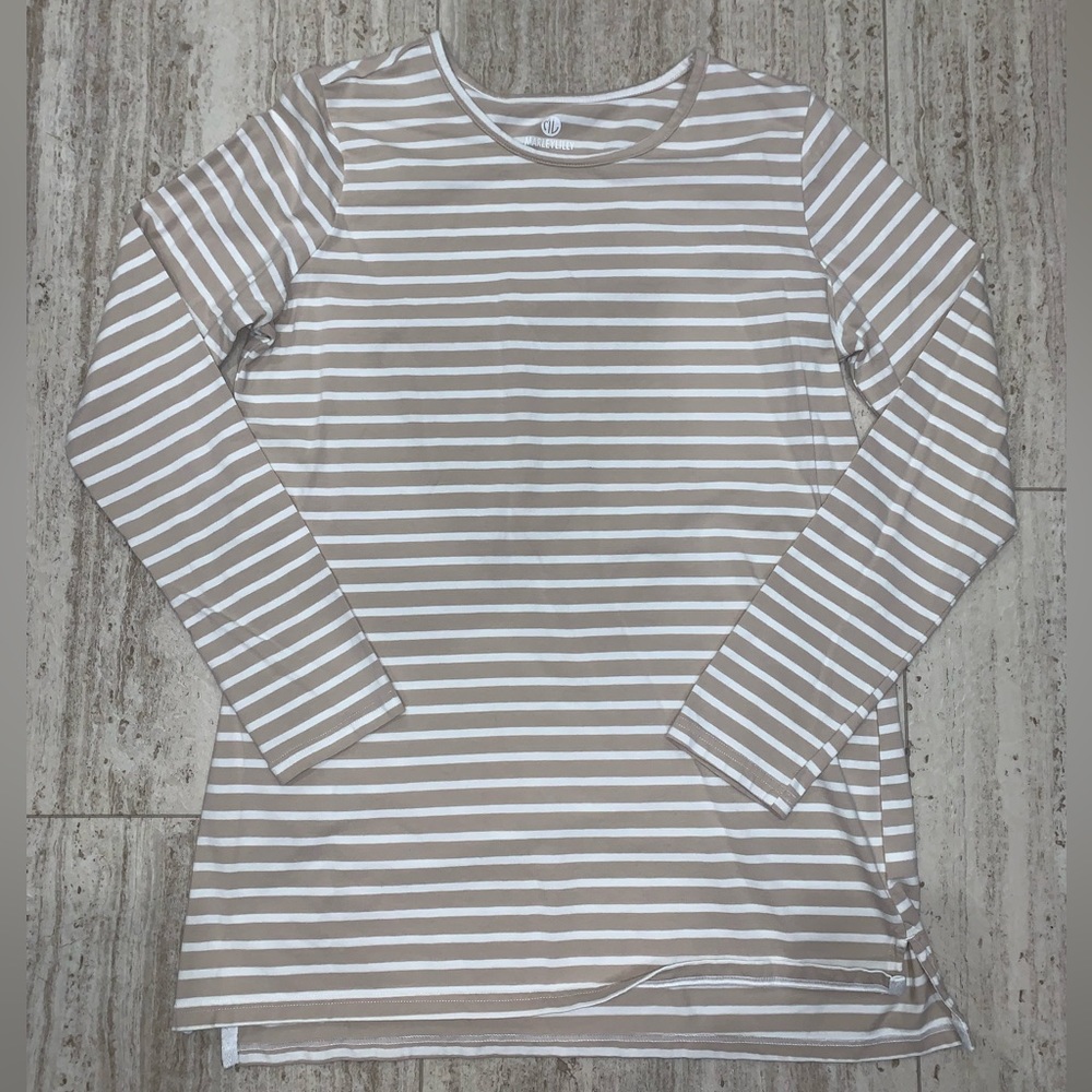 MARLEY LILLY Long Sleeve Striped Tunic